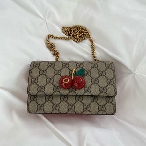 Gucci Cherry Canvas Crossbody